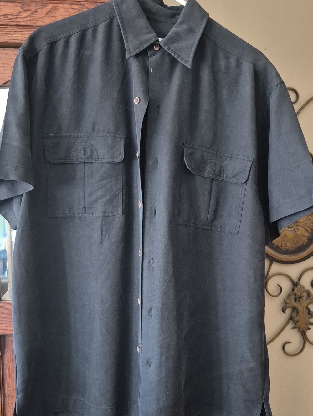 Caribbean Joe Men's Short Sleeve Button-Down Shirt